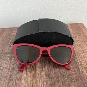 Prada Woman Red Sunglasses Cat Eye